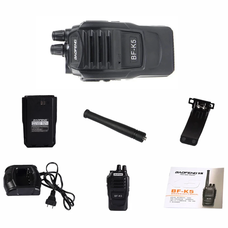 

10 шт в упаковке, новая 5 Вт UHF 400-470 МГц 16CH РАДИОТЕЛЕФОНА Walkie Talkie “иди и двухстороннее радио BaoFeng BF-K5 Портативный Ham переговорные трансивер
