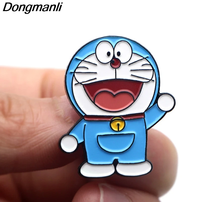 P3784 Dongmanli мультфильм аниме смешной Кот металлические эмалевые броши и булавки