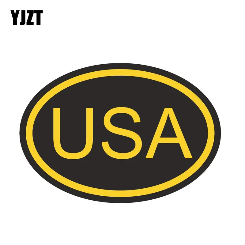 YJZT 13 5 см * 9 3 аксессуары США овальная Автомобильная наклейка на шлем