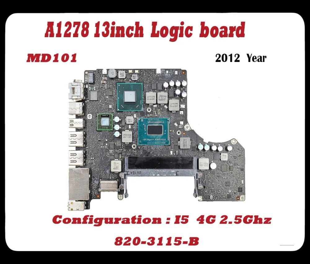 Оригинальный Новый испытания 100% рабочая A1278 материнская плата для macbook pro 13