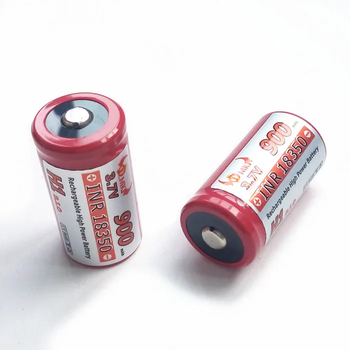 18350 извилистый е сигалреты батареи большого потока энергии INR 3 7 v 6 V 900 мА/ч 3.3WH