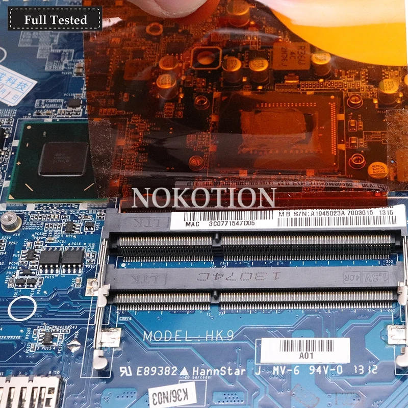 NOKOTION MB DA0HK9MB6D0 основная плата для sony Vaio SVF15 материнская плата для ноутбука E114139 HM70 SR0VQ 2117U DDR3 полностью протестирована
