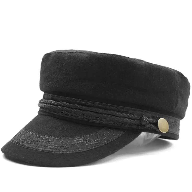 Новая мода морской корабль лодка капитан военные шапки кепка черные бейсболки