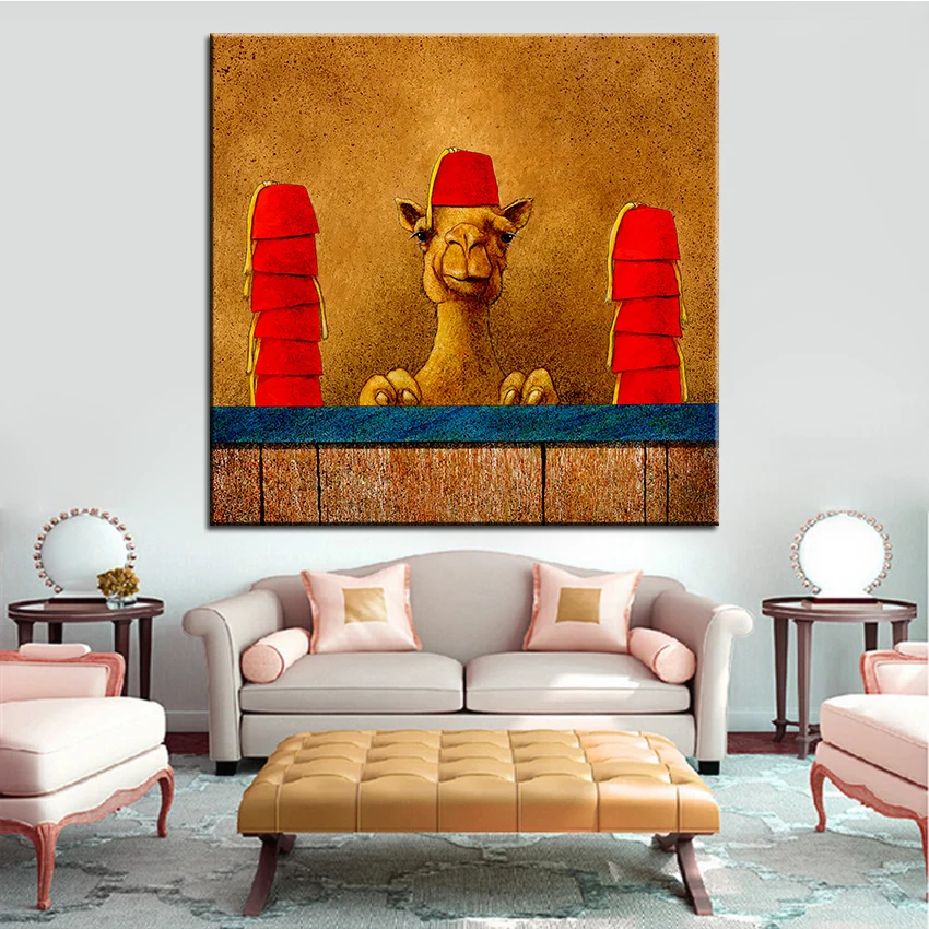 

Large size Printing Oil Painting fez dispenser Wall painting Wall Art Decoration Picture For Living Room painting No Frame