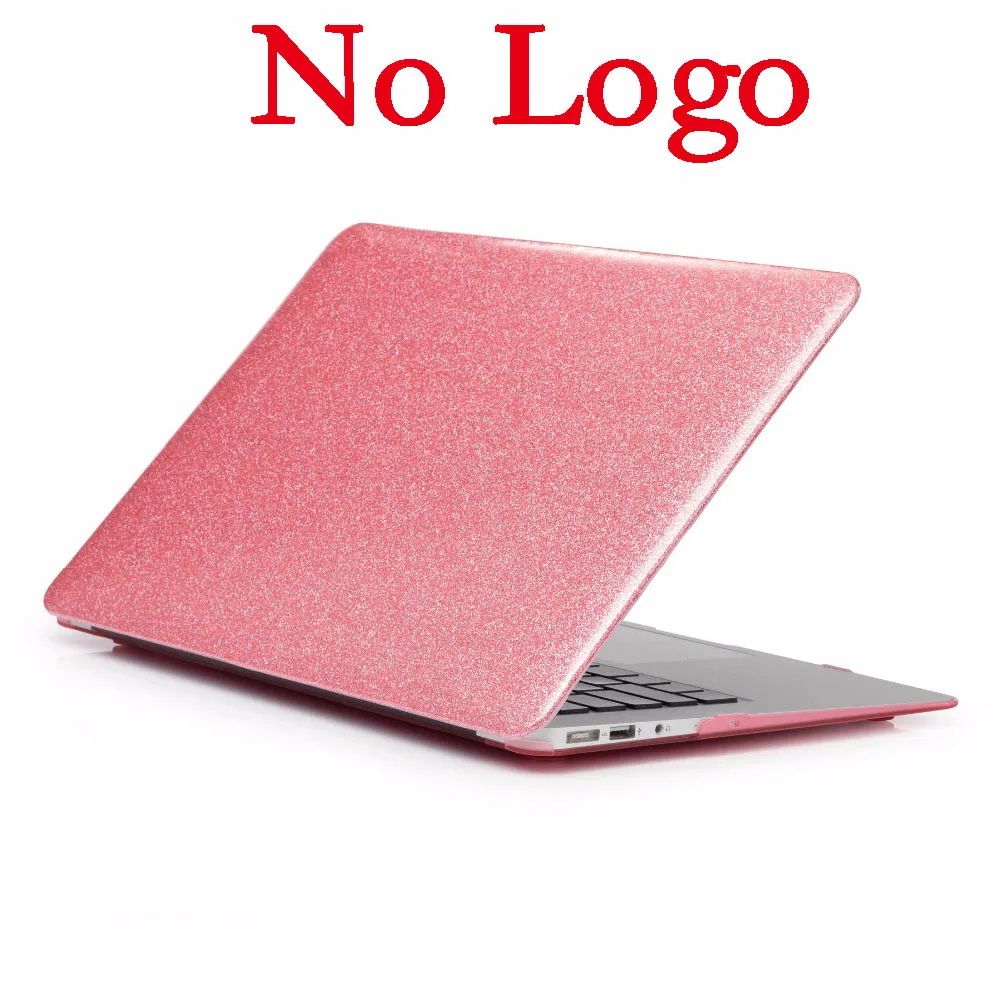 No Logo Pink Жесткий блестящий чехол для ноутбука Apple Macbook Air Pro retina 1" 12" 1" 15" чехол для Mac book New Air Pro 13," 15,4" Touch Bar - Цвет: No Logo Pink