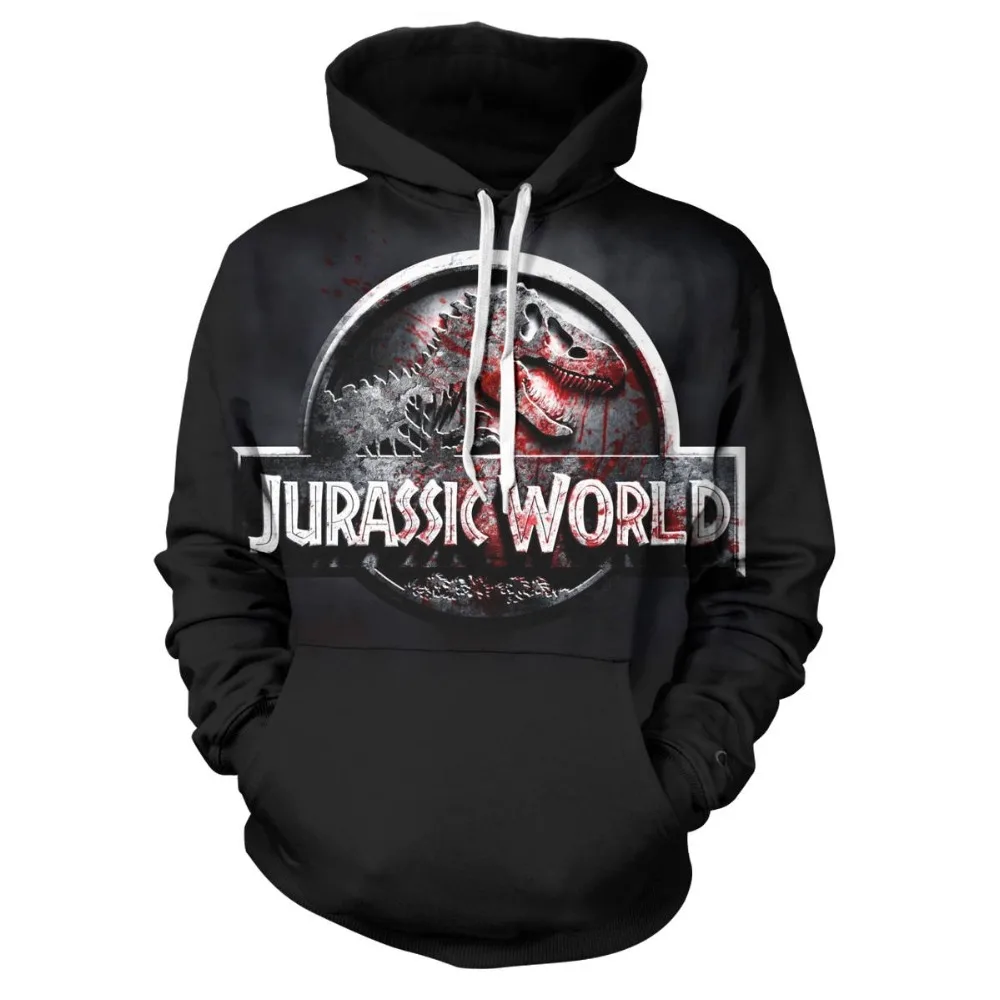 Jurassic Park Толстовка для мужчин женщин пуловер флисовая куртка мир Юрского периода куртка с капюшоном "Динозаврик" Джемпер унисекс Casaco Feminino