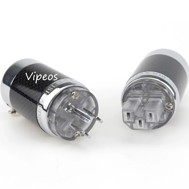 Пара ROCKETFISH углеродное волокно родиевое покрытие штепсельная вилка переменного