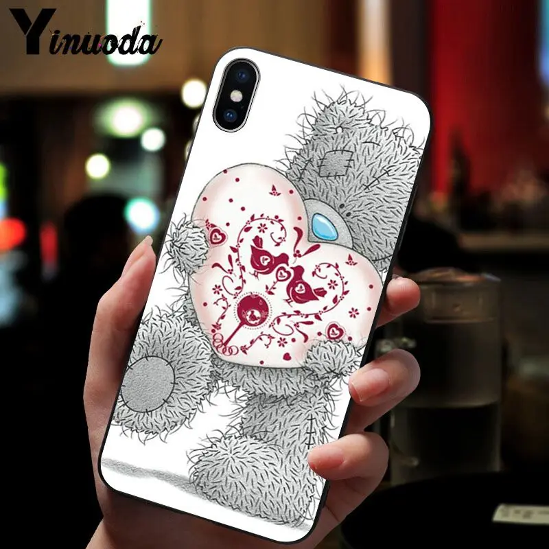 11pro MAX Tatty Teddy Bear Me To You мягкий силиконовый черный чехол для телефона iPhone X XS 6 6s 7 7plus 8