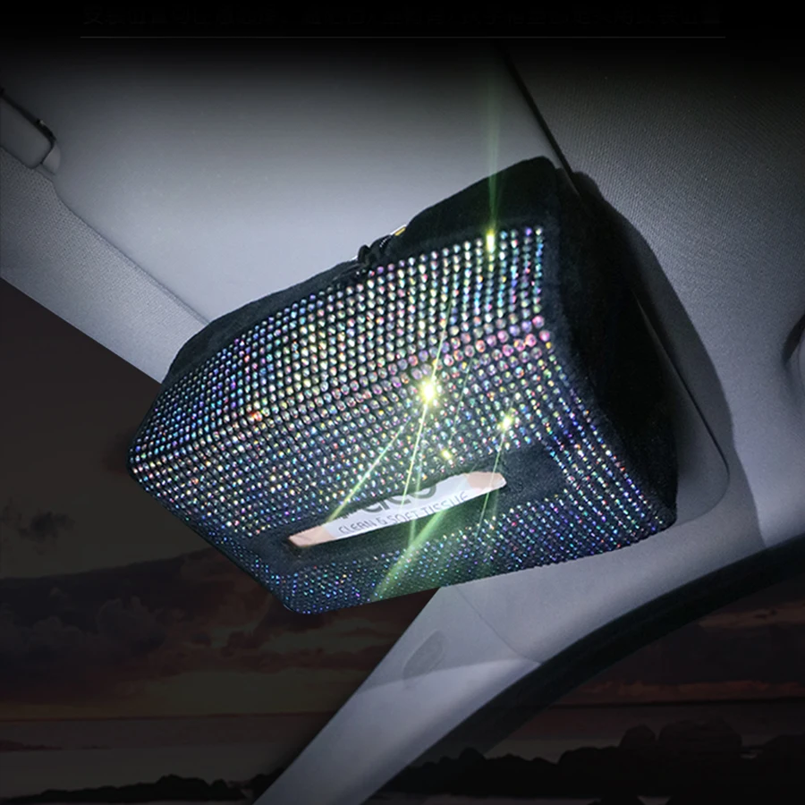 Автомобильный солнцезащитный козырек тканевый Бумага коробка держатель Авто