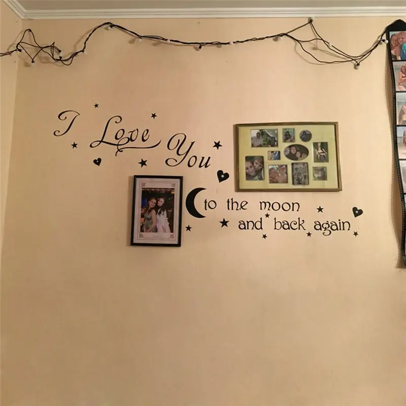 Декоративные наклейки Я люблю тебя к Луне и обратно декоративные для комнаты