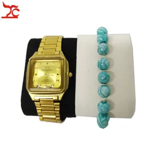 Прямая поставка, Бархатный браслет с подушкой, наручные часы, дисплей, подставка, чехол, литой браслет, цепочка-держатель, органайзер, подушка, черный и белый