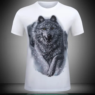 Мужская футболка с коротким рукавом 3d Трехмерная личность орангутанг обезьяна