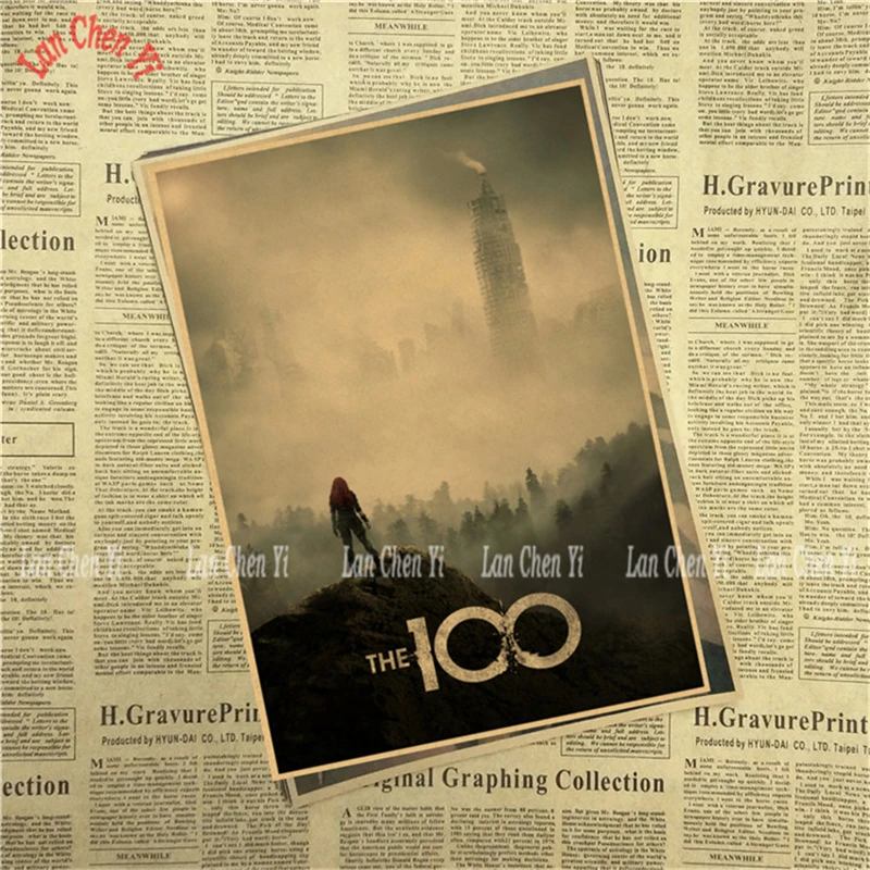 100 классический ретро-постер к фильму крафт-бумага украшения картина интерьер