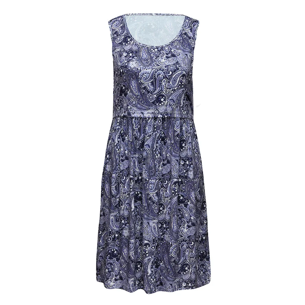 Women Nursing Dress Clothes Sleeveless Pregnant Maternity Flower Pregnancy Casual 2019 Summer Cloth | Мать и ребенок
