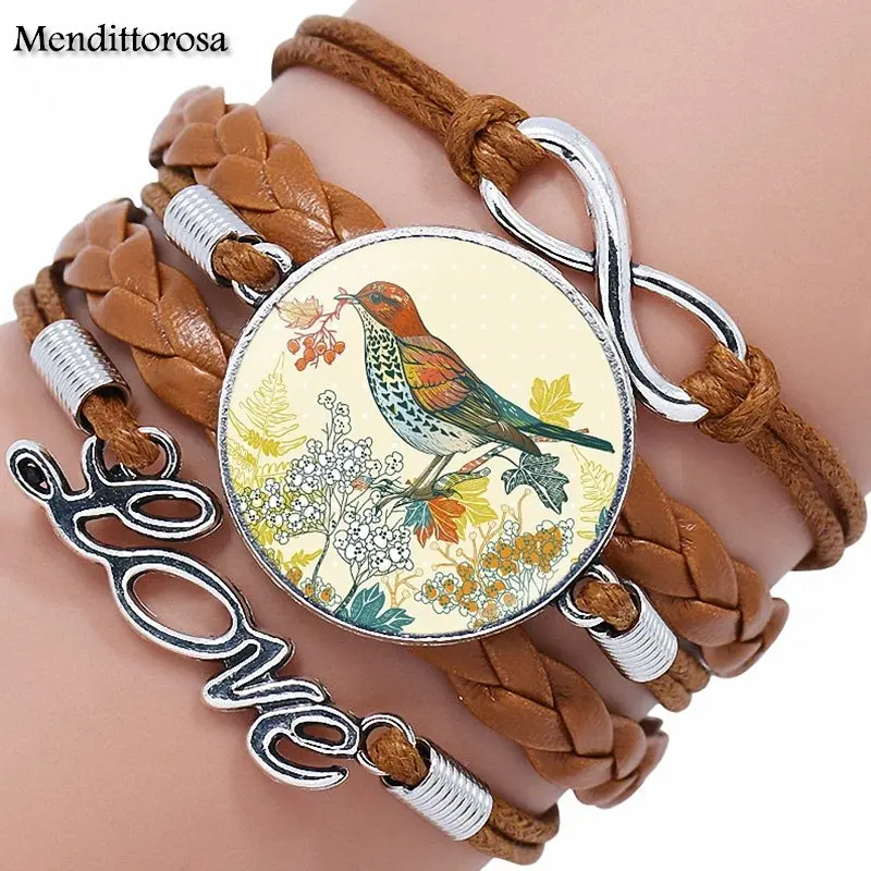 Три Пернатый друзей Songbird для женщин и девушек Подарочная бижутерия со