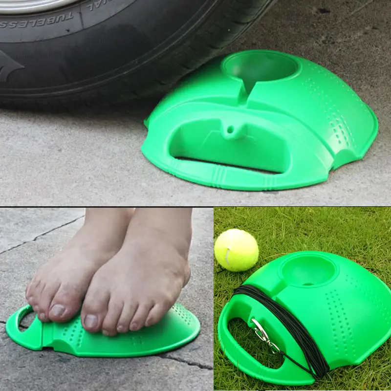 Одиночный Теннисный тренажер Самообучающаяся тренировка отскока Мячи плинтус