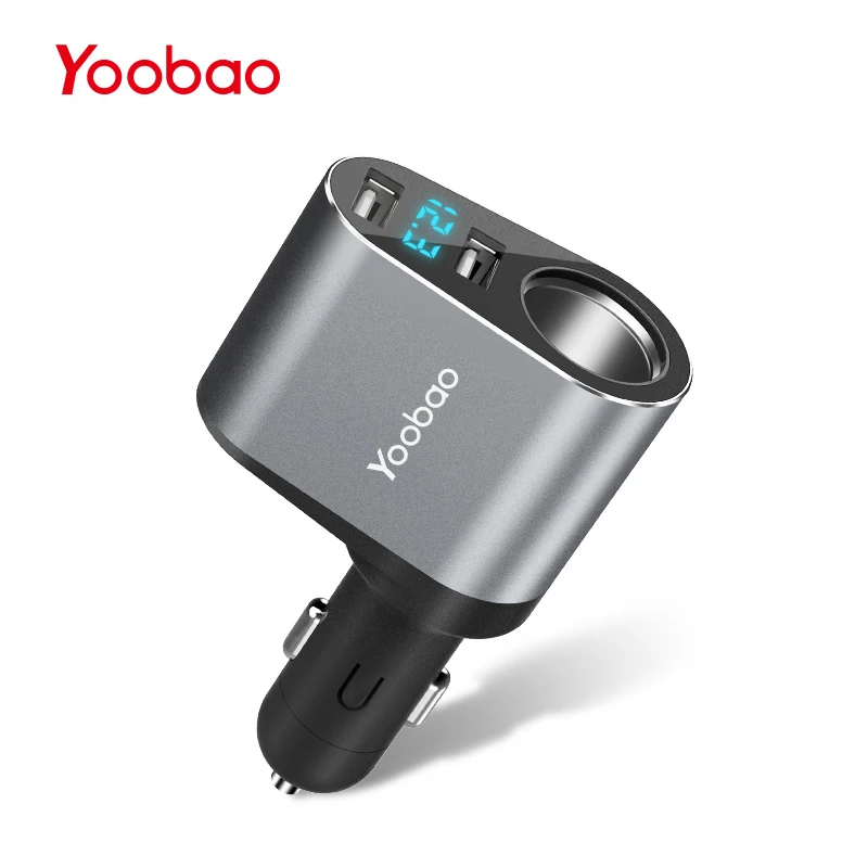 Yoobao YB209 автомобильное Зарядное устройство с двойным USB портом 2.4А автомобильная