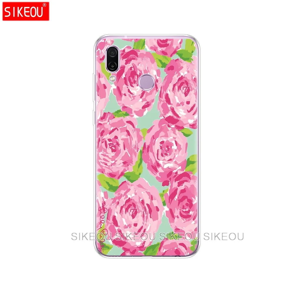 61016 Силиконовый чехол для huawei Honor Play 6,3 ''декоративными рисунками из силикона и мягкого Задняя накладка чехла из ТПУ для huawei Honor Play Защищает Корпус чехол бампер - Цвет: 61016