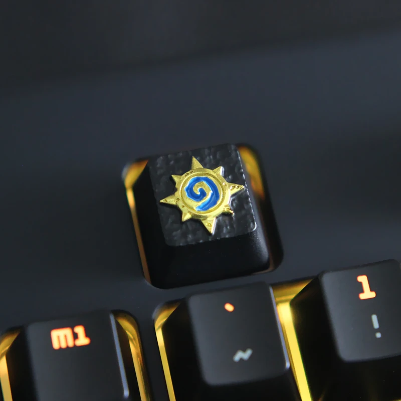 1 шт. цинковый алюминиевый сплав ZNAL903 ключ крышка для HearthStone логотип механическая клавиатура стереоскопический рельеф keycap R4 высота
