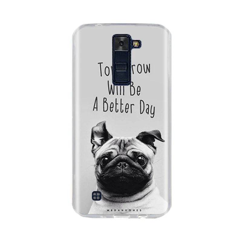 Для LG K7 K8 Lte чехол задняя крышка Мягкий Силиконовый ТПУ Fundas Coque для k7 телефона s 3D