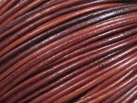distressed 3mm leather cord ancient brown 3mm round leather strips