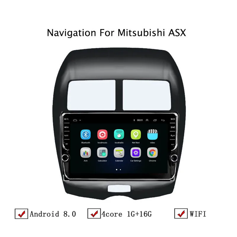 10 1 &quotAndroid 8 автомобильный gps-навигатор для Mitsubishi ASX 2013 2014 2015 Автомагнитола стерео
