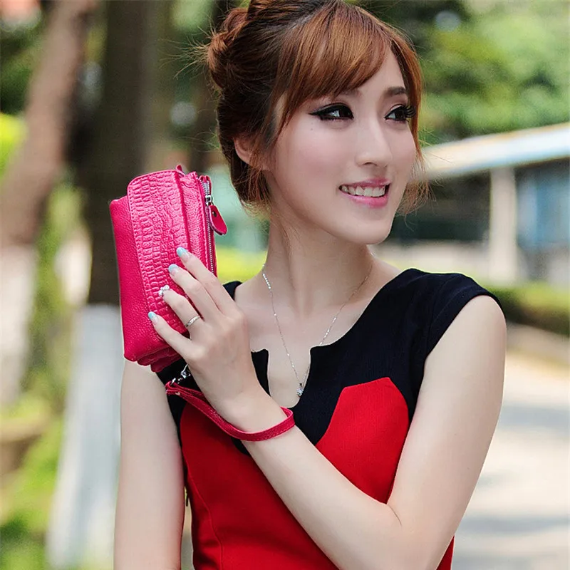 Crossbody Bag Mini Women's Shoulder Quality Genuine Leather Clutch Lady Long Wallet Fashion Money | Багаж и сумки