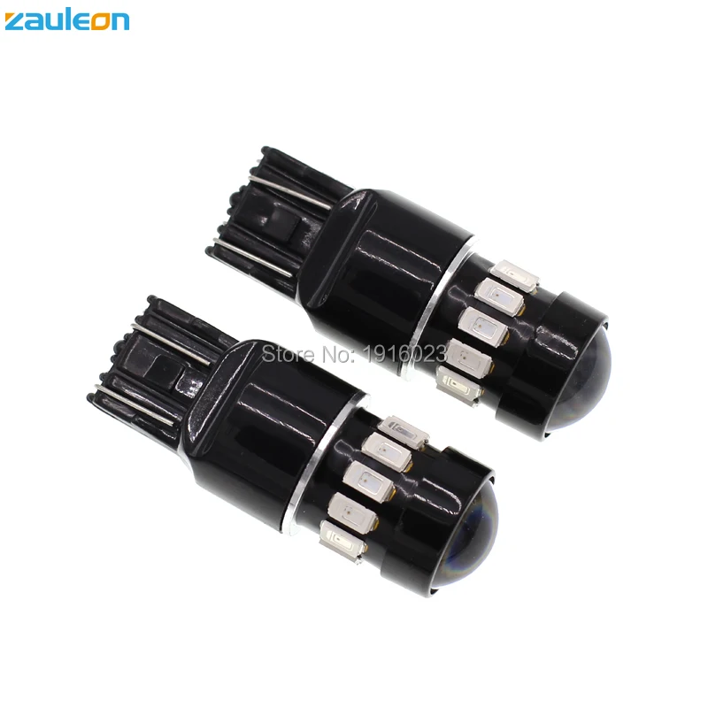 Zauleon 2 шт. T20 7440 7443 16SMD светодиодный 5730 W21W W21/5 Вт двойная нить красный остановка