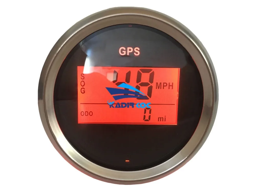 1 шт. абсолютно 52 мм цифровой gps одометры Авто измерители скорости 0-999 км/ч неизвестно Показать 9-32 В водонепроницаемый скорость mileometer
