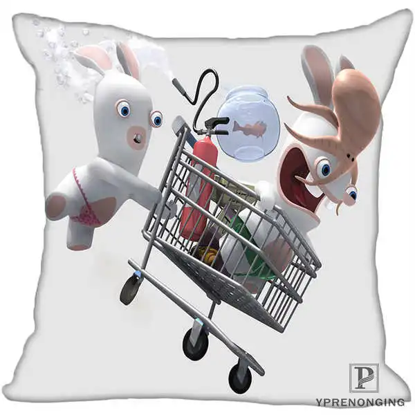 Square Pillowcases Наволочка Rabbids Go Home квадратная на молнии наволочка(одна сторона) 180522-17-35 - Цвет: Square Pillowcases