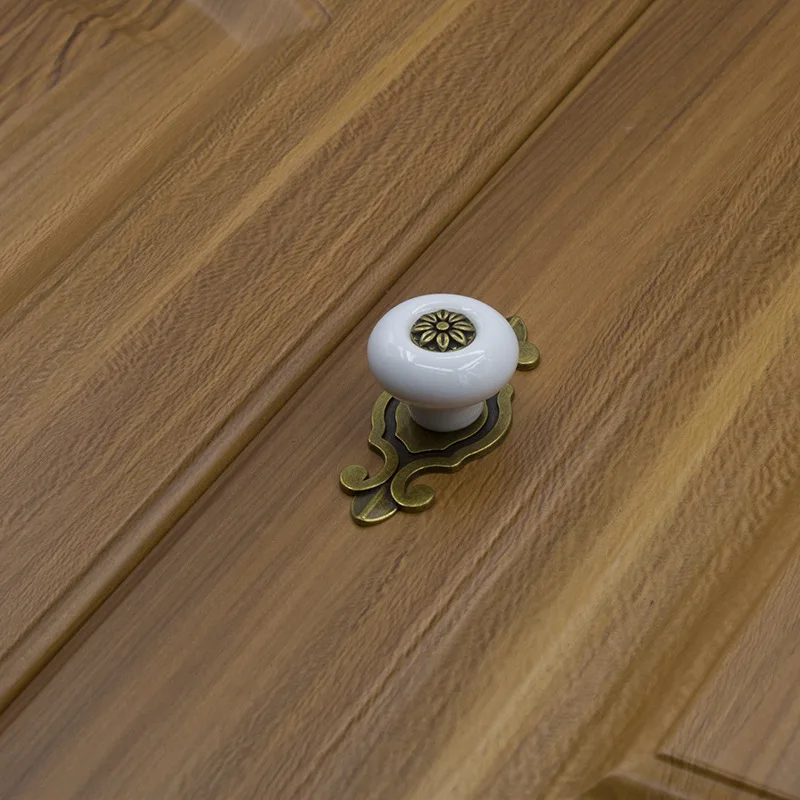 Простая белая керамическая дверная ручка европейская Минималистичная для шкафа