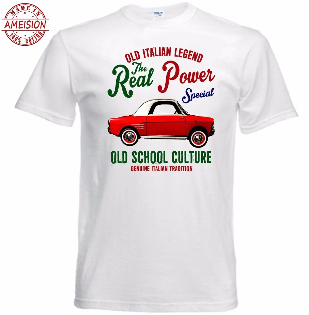 2019 Мужская мода сделать свой собственный рубашка Винтаж итальянский автомобиль