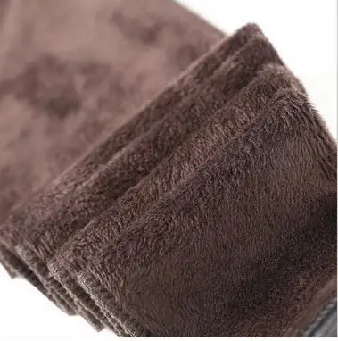 MLXSLKY зимние женские брюки из искусственной кожи плюс бархатные толстые леггинсы