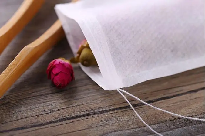 

60 X 80mm Wood Pulp Filter Paper Disposable Tea Strainer Filters Bag Single Drawstring Heal Seal Tea Bags No bleach