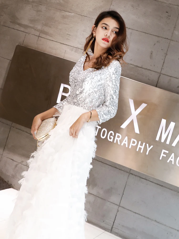 На каждый день wei Инь (железная Гуаньинь) Robe De Soiree 2021 Новое Элегантное платье
