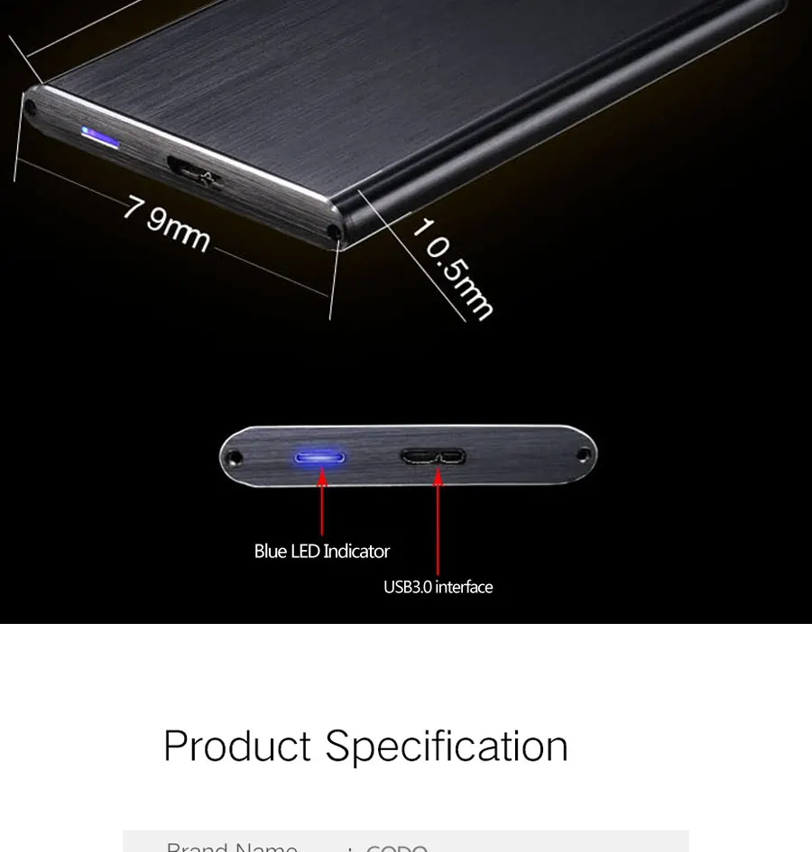 Супер-тонкий SATA3 к USB3.0 Внешний HDD enclosue/SSD диск коробка/жесткий диск чехол с 6 Гбит/с UASP для 2,5 samsung hdd ноутбук/настольный компьютер