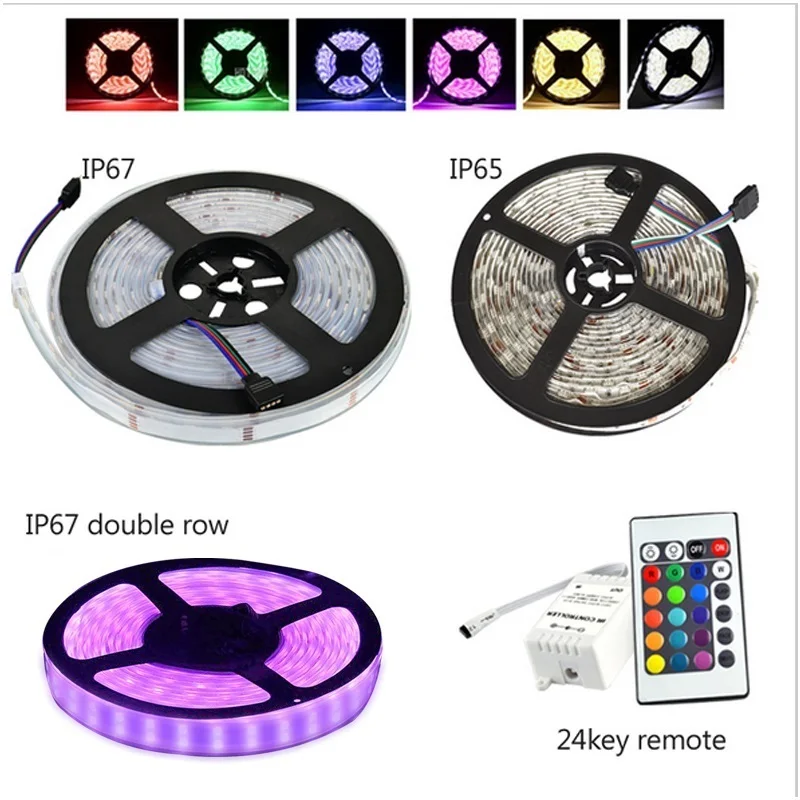 Водонепроницаемая светодиодная лента hotake 5 м 5050 RGB 12 В для телевизора IP65 IP68