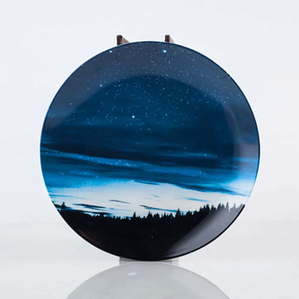 Керамические тарелки для стейка блюдо еды в скандинавском стиле звездное небо