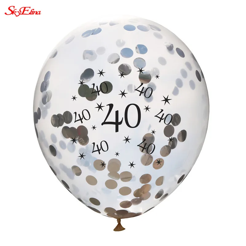 Розовое золото с днем рождения воздушные шары латексные конфетти Свадебные