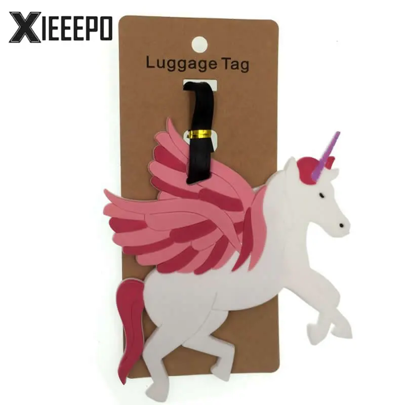 Для женщин мультфильм Минни Микки силикагель чемодан тег Туристические товары переносная бирка чемодан ID адрес держатель багаж интернат - Цвет: 20