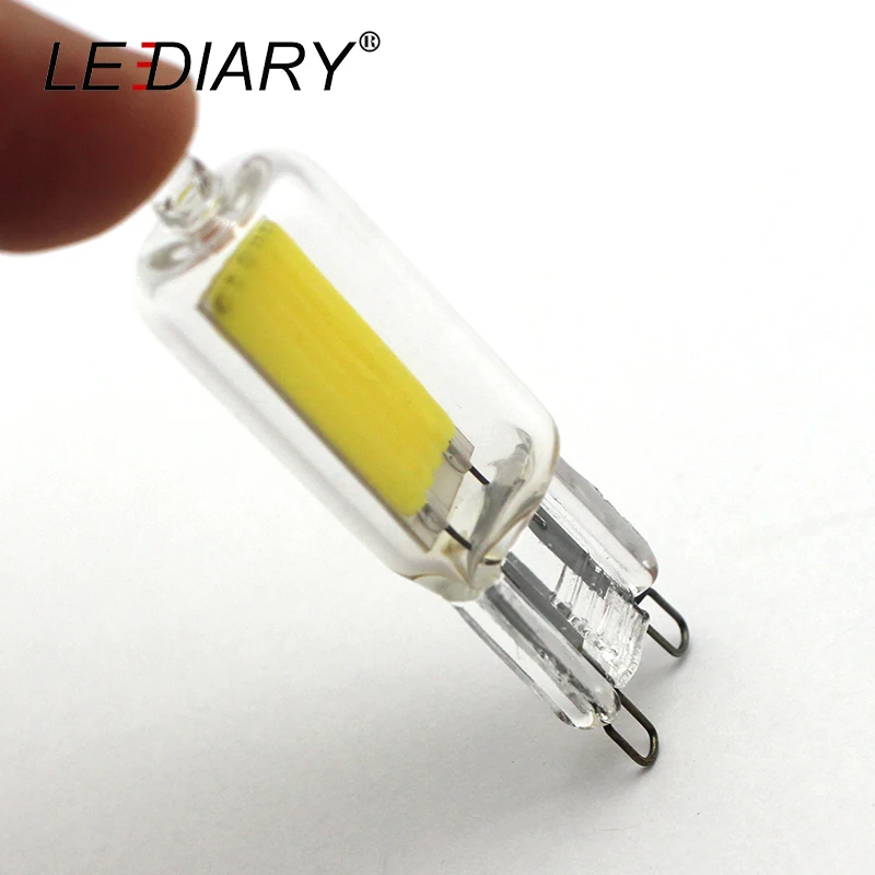 Светодиодные лампы LEDIARY 10 шт./лот COB G9 для люстры внутреннее освещение 220 240 в 2 вт