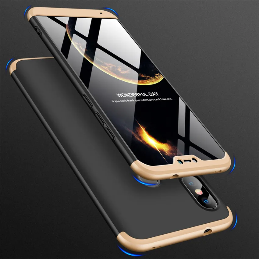 360 градусов жесткий чехол для Xiaomi mi 8 Se 6 mi x Max 2 2s A2 Lite A1 6x 5x Red mi S2 Y2 Y1 6 6a Note 5 Pro Plus 5a Prime задняя крышка