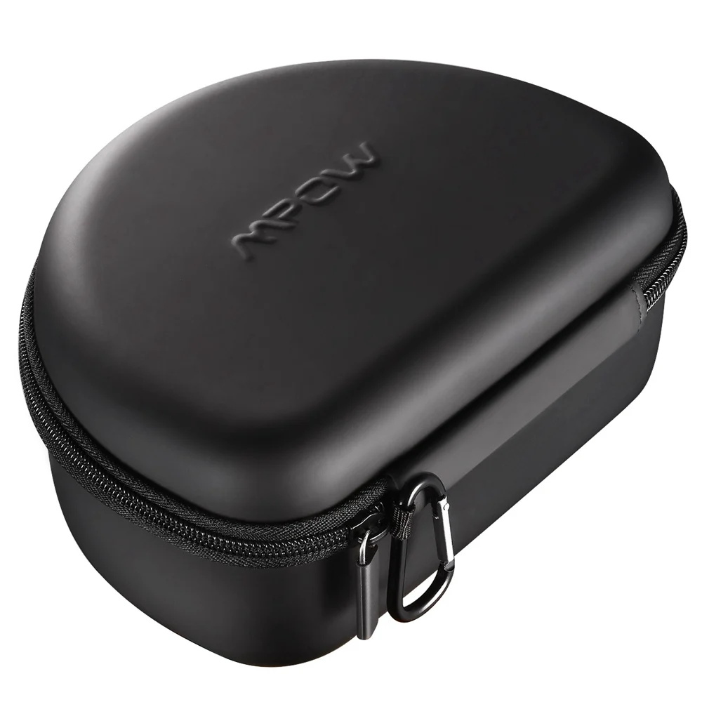 All Black Mpow Headphone Storage Bag Carrying Case Universal Outdoor Protective Pouch for Foldable Headsets Over-ear Foldable Headphones - Цвет: All Black