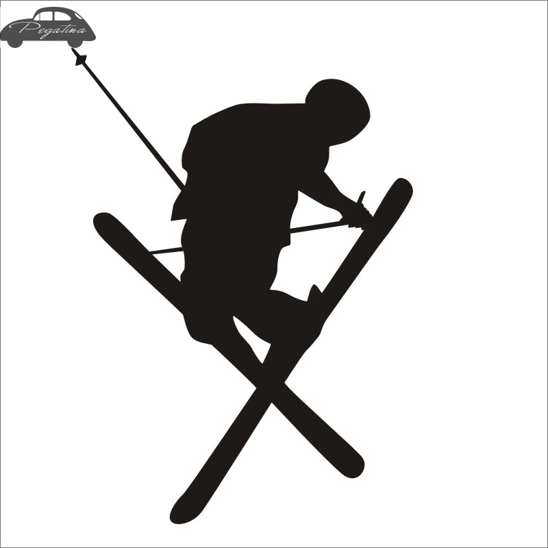 Наклейка на лыжах Зимние виды спорта снежные наклейки виниловые стены Декор