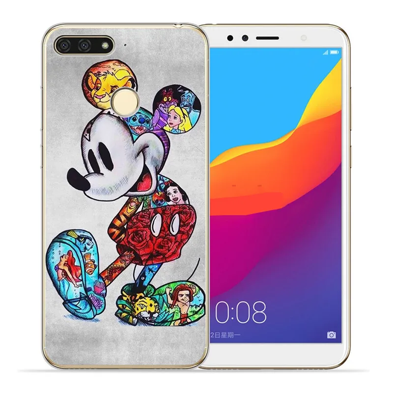 Роскошный Ститч мультфильм marvel для huawei II Y5 Y6 Prime Nova 2 3 4 3I Plus чехол для телефона Coque Etui funda Capinha