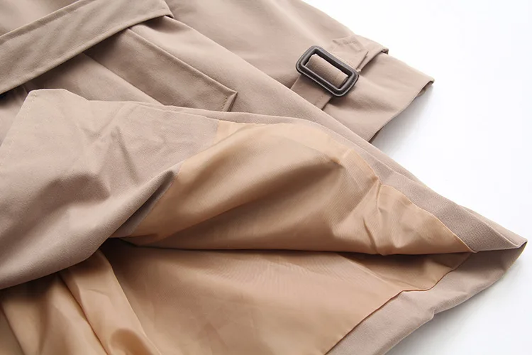 2019 плюс размер Повседневный плащ Весенняя женская одежда модная двубортная