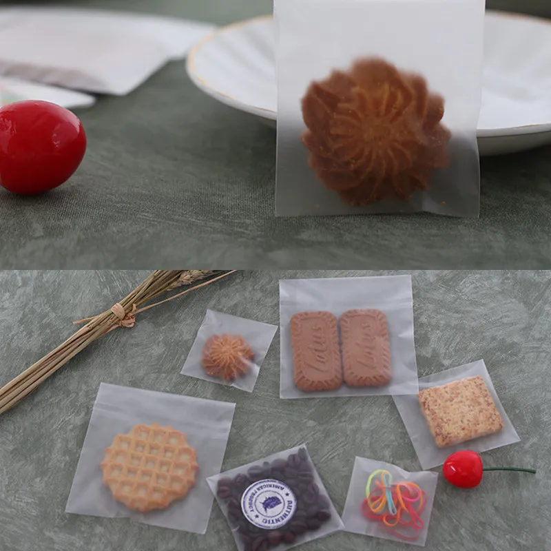Милые матовые пакеты для конфет печенья свадьбы дня рождения мыла Самоклеющиеся