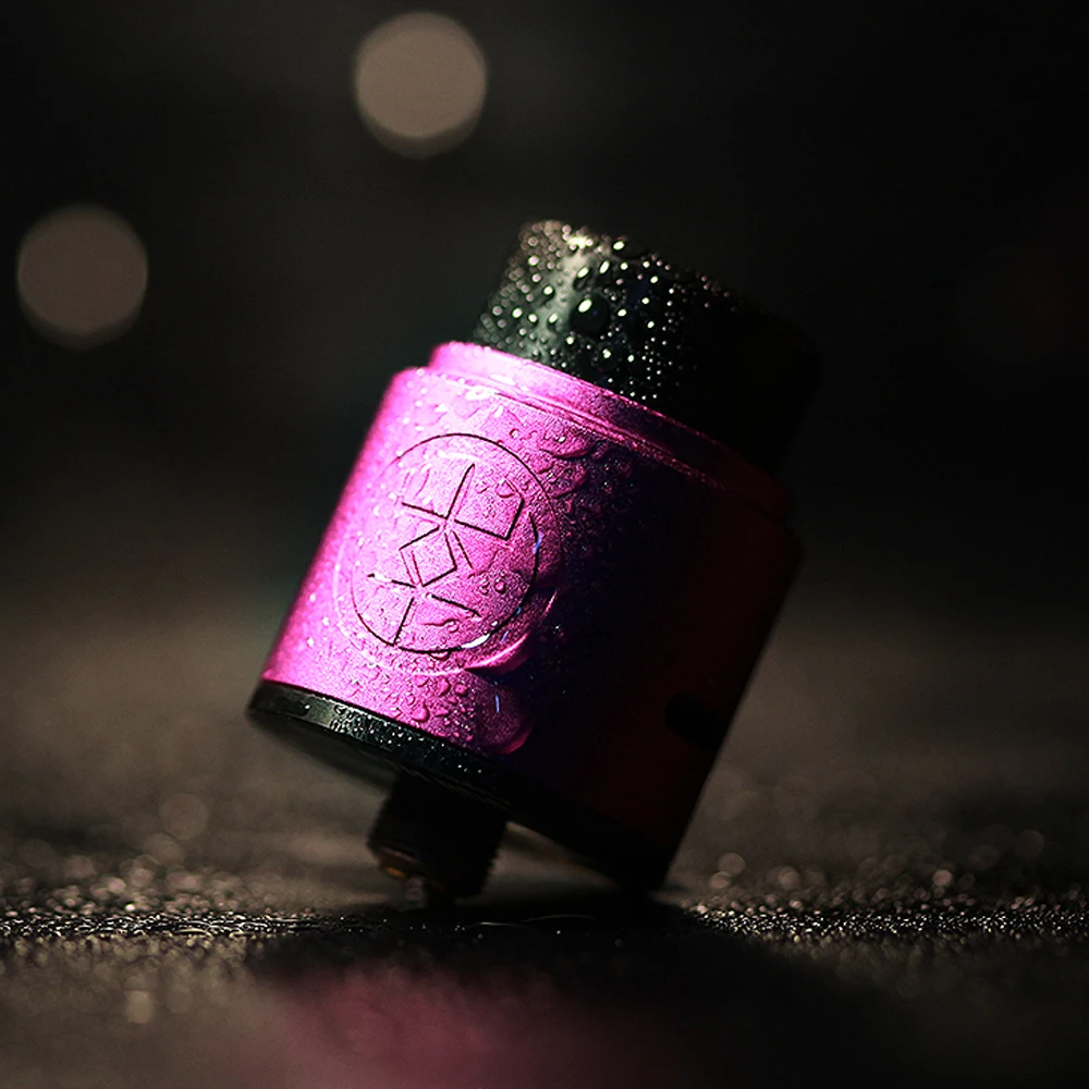 New Arrival Advken Breath RDA Tank 24mm Diameter Atomizer with Dual Posts Design &amp Gold Plated Bottom Feed Pin E-cig Vape | Электроника
