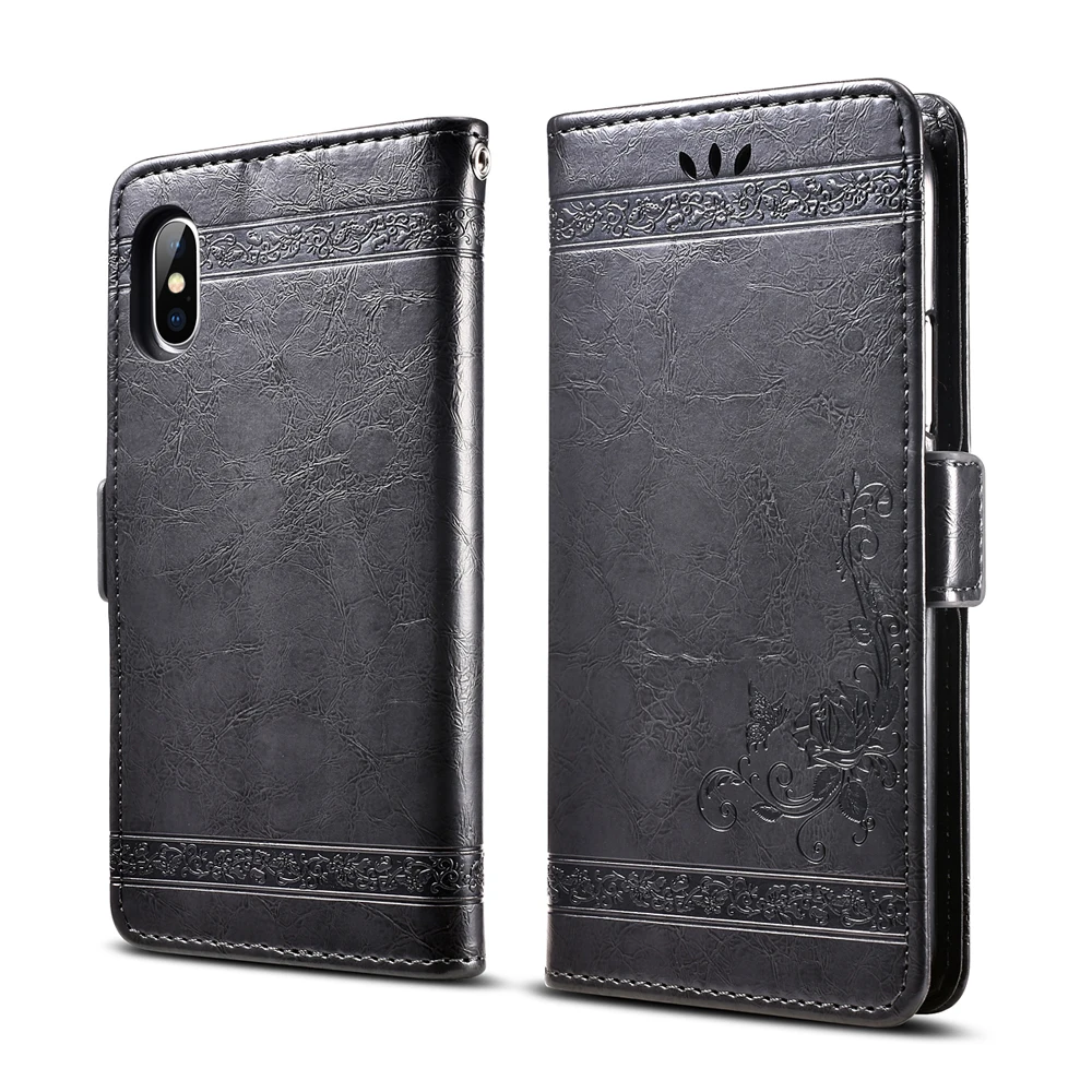 Винтаж тиснением кожаный чехол для huawei наслаждаться 7 s Флип Для P Smart Cover