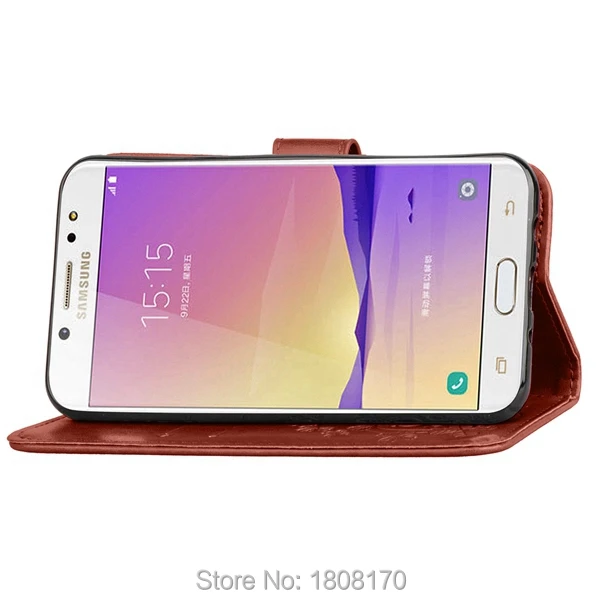 Кожаный чехол кошелек C ku с цветком клевера для Samsung Galaxy C8 J7 Plus Xiaomi 6X MOTO X4 Роскошный